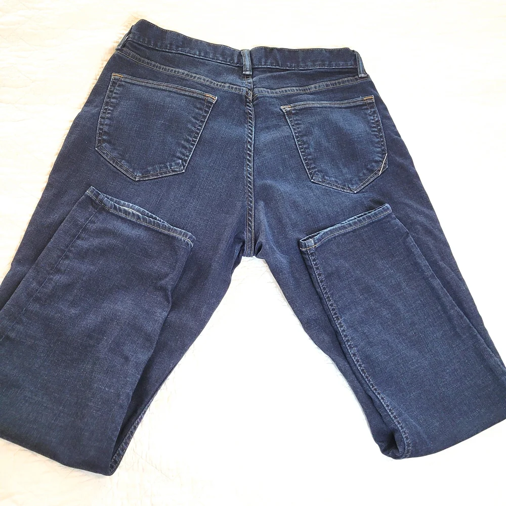 Banana Republic Tapered Fit RMD dark wash plain Jeans Sz 36x30
